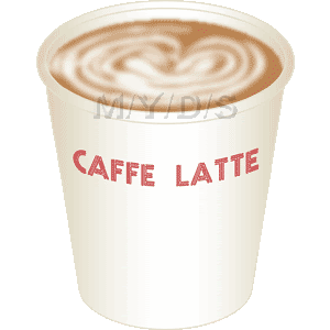カフェ ラッテ カフェラテ のイラスト 条件付フリー素材集