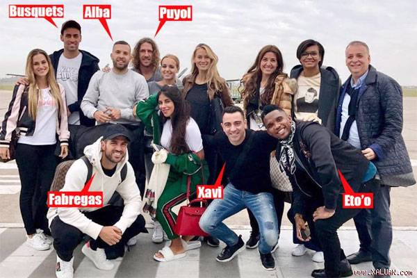 Bầu đoàn thê tử vui như hội, đi chuyên cơ đến đám cưới Messi