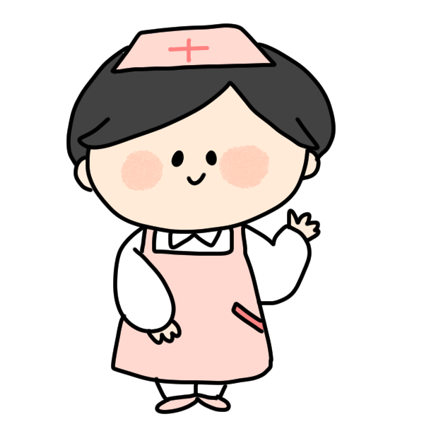 新米看護師女のイラスト かわいいフリー素材が無料のイラストレイン