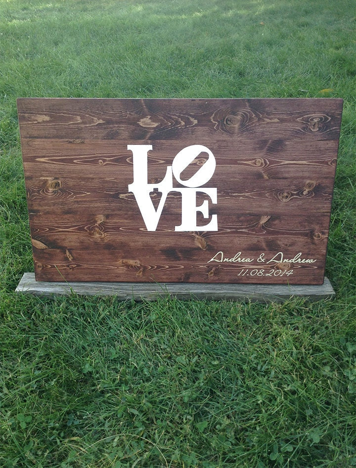 Rustic Wood guest book-Wood Guestbook- Guest book wood-Philadelphia Wedding Guest book-Wedding Guestbook-Weddings-LOVE Sign-Unique guestbook