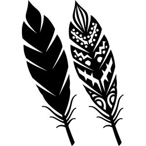 Download Silhouette Design Store - View Design #146609: tribal feather