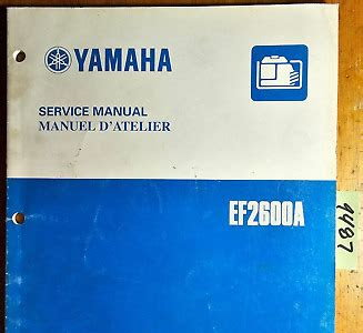 Download Ebook yamaha ef2600 ef2600a generator models service manual Free E-Book Apps PDF