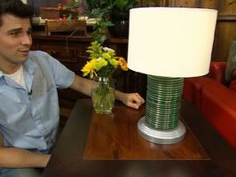 Stack of CDs as a Lamp Base