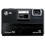 GE E1250TW-BK 12MP Digital Camera with 5X Optical Zoom and 3.0 Inch LCD with Auto Brightness - Black image