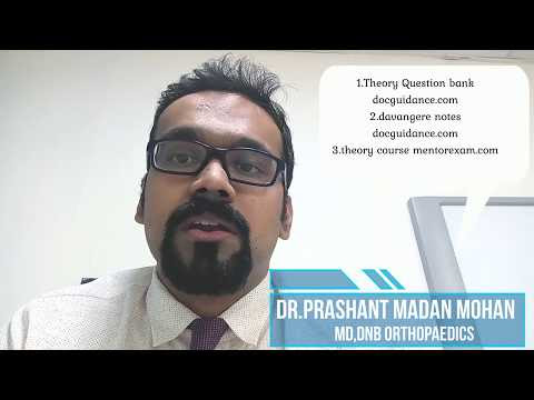 How to pass DNB MS Orthopaedics theory and practical exams - Dr.Prashant Madan Mohan
