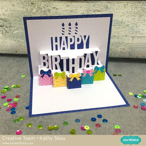  my happy place lori whitlock a2 pop up birthday cake card
