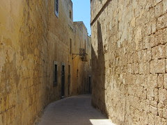 ruelle déserte à Mdina. Malte