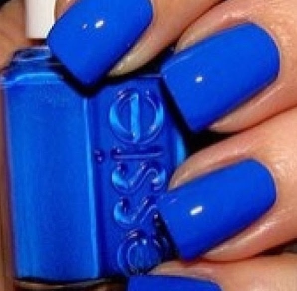 royal blue nails  can you say glitter??  Pinterest