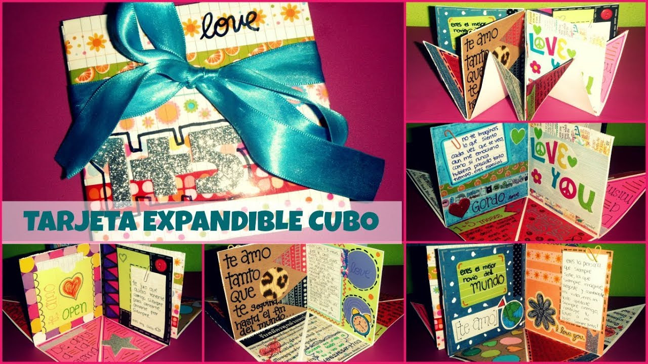 TARJETA EXPANDIBLE CUBO-TUTORIAL♥ - YouTube