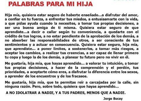 Carta para una hija de su padre