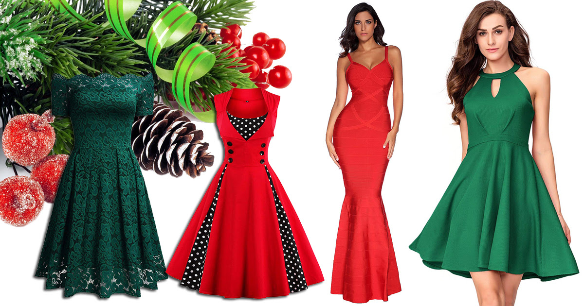 Red Cocktail Dress For Christmas Party Clearance Shop