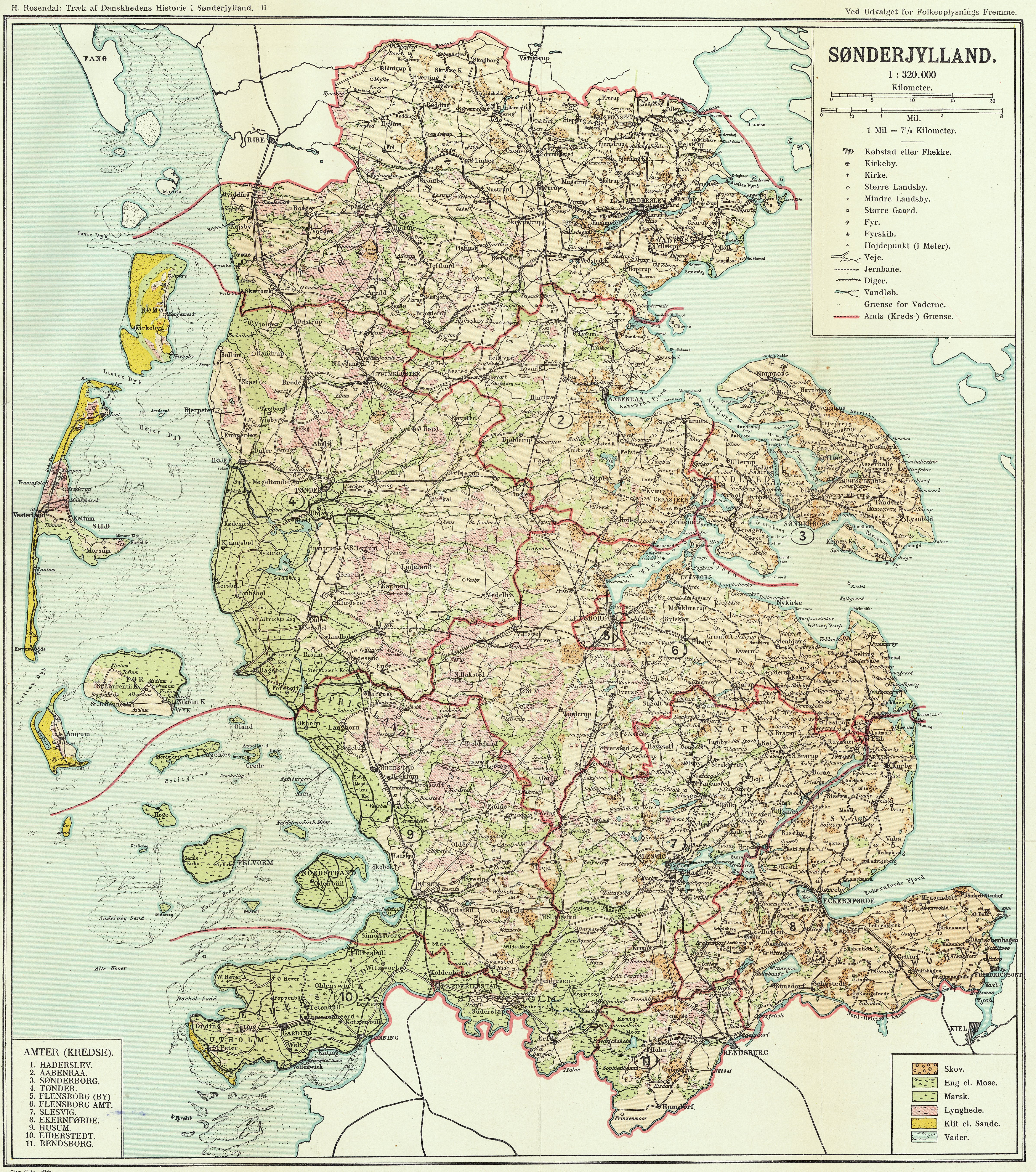 Kort Over SøNderjylland Kort Over Sønderjylland | stoffeerderijrozendal Kort Over SøNderjylland