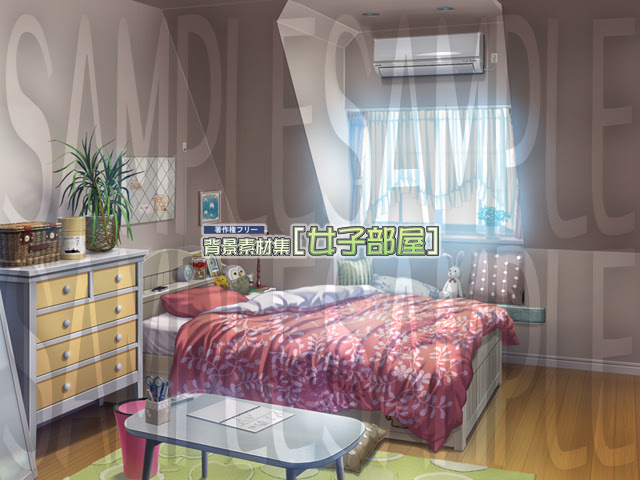 背景素材集 女子部屋 サンプル