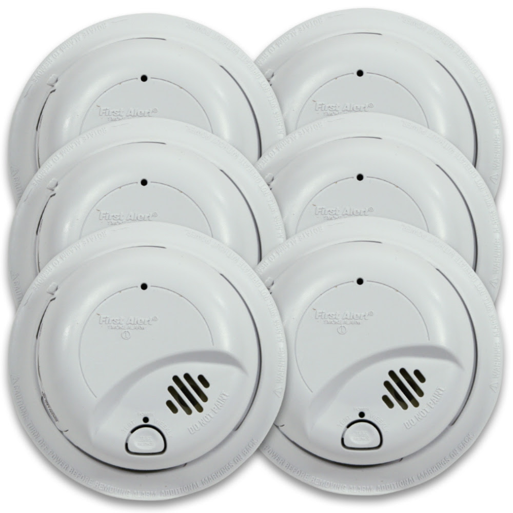 First Alert 9120B-48B Hardwired Smoke Alarm with Battery ...