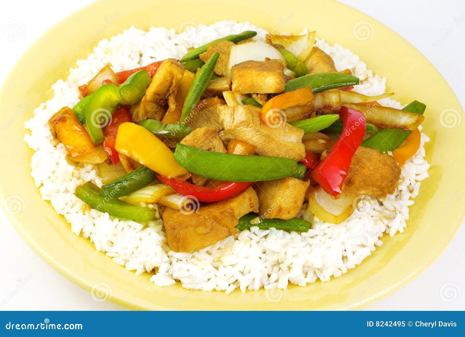 New Chicken with vegetables and rice