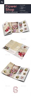 Get Flower Shop Trifold Brochure, GraphicRiver