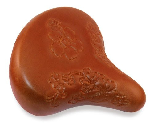 Nirve Island Flower Cruiser Bicycle Saddle (Tan)