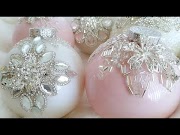 Hangat DOLLAR TREE ORNAMENTS CRYSTAL GLAM ORNAMENTS QUICK EASY DIY BEAUTIFUL CHRISTMAS ORNAMENTS, paling populer!
