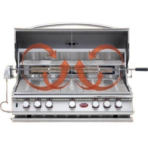 Cal Flame 40-inch 5 Burner Convection Built-in Propane Gas Grill With Rotisserie