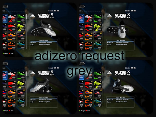 PES 2013 Adidas Adizero Grey Boots