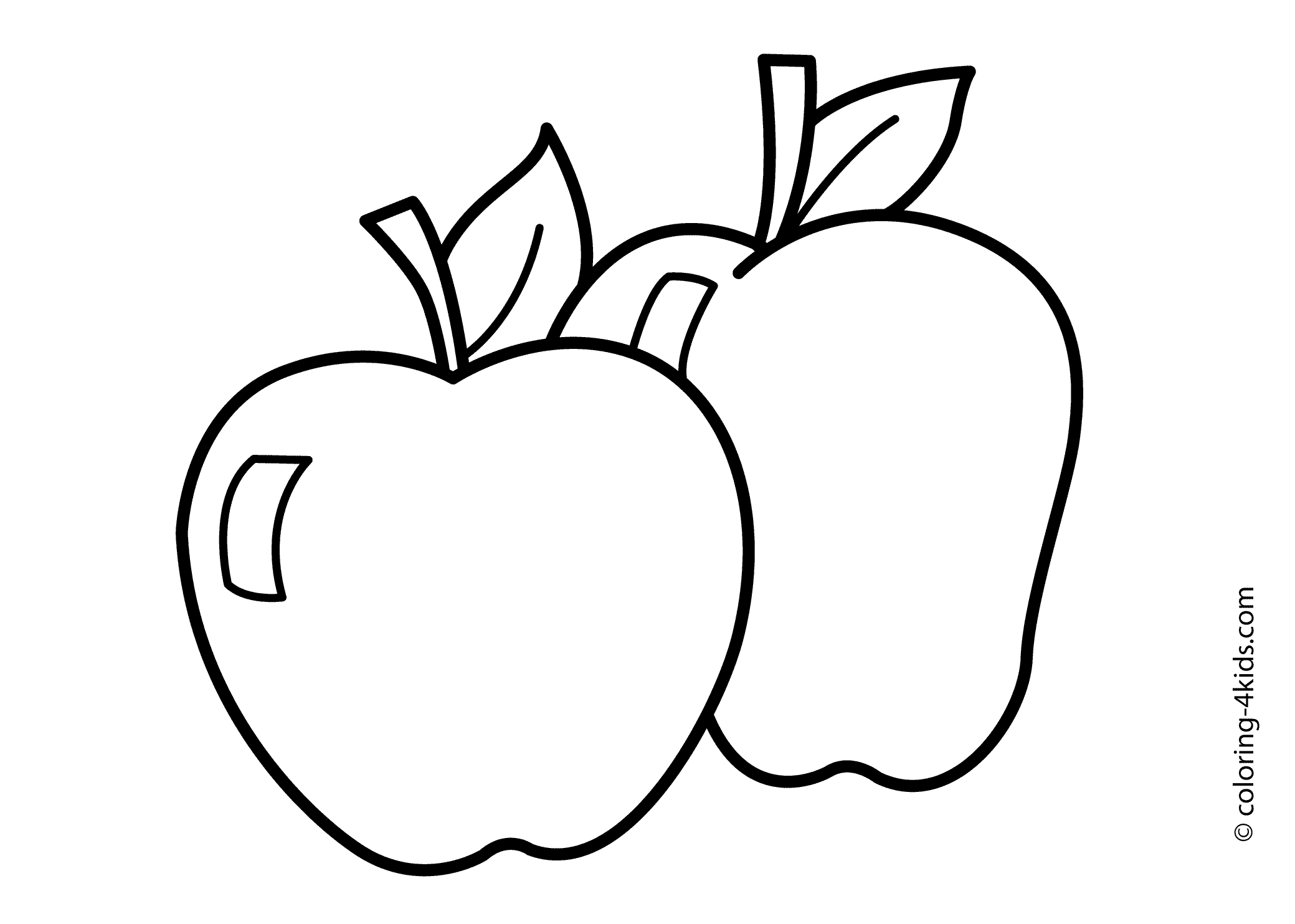 Download Apple coloring pages to download and print for free