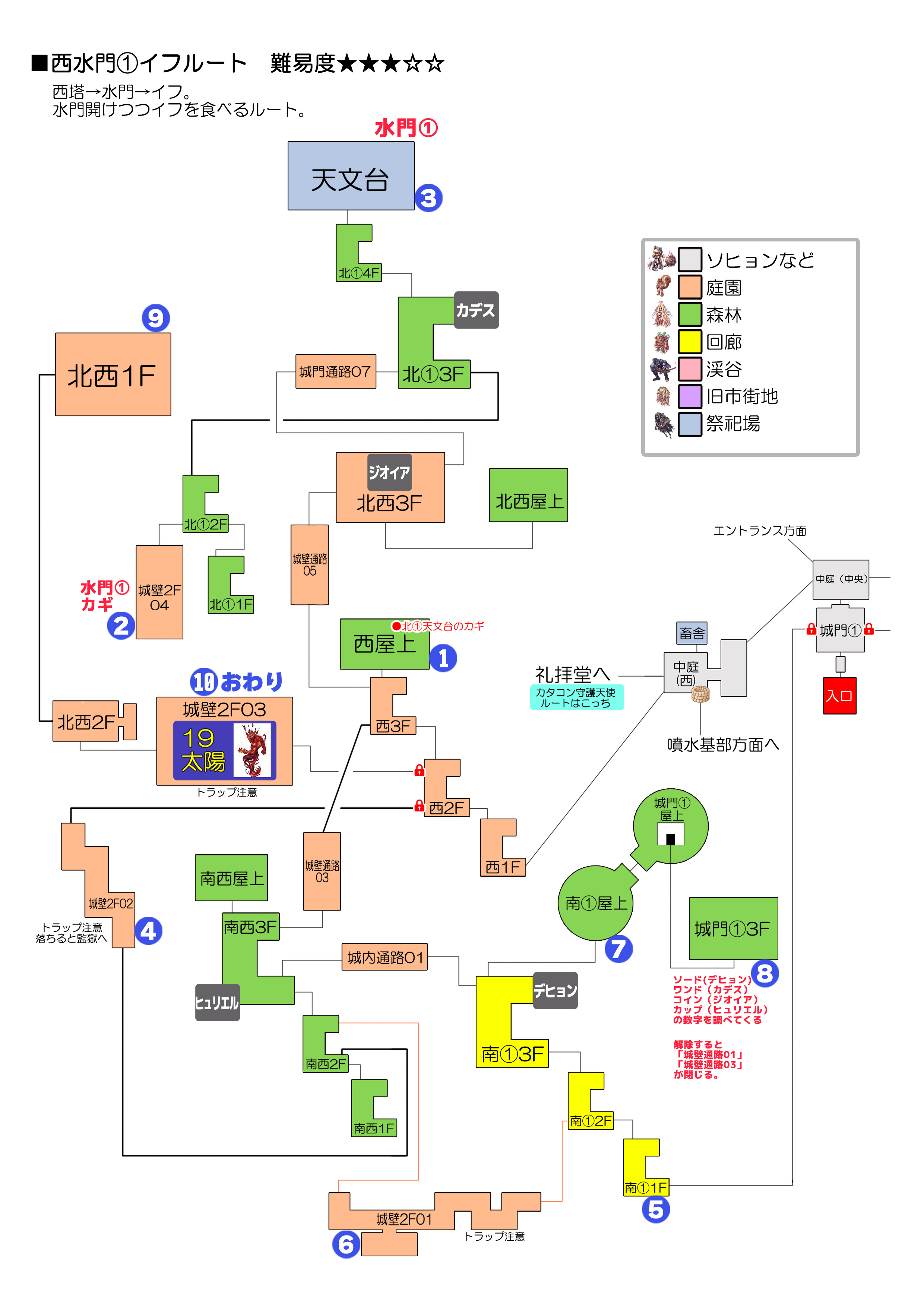 深淵の回廊 王城ティアマト 深淵の古城md 攻略マップ なんか絵日記