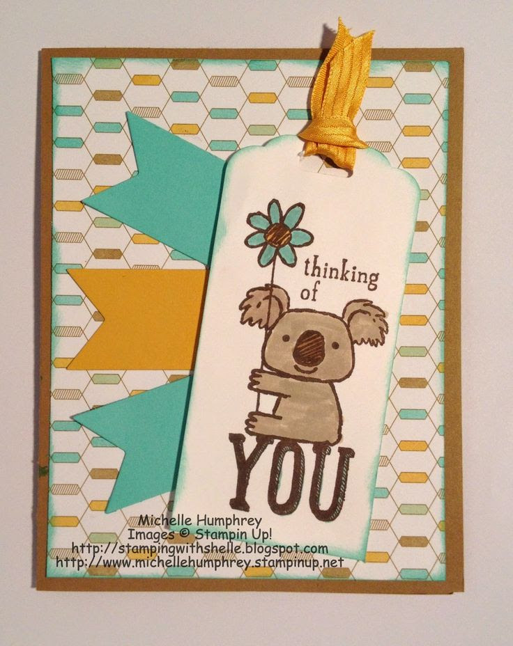 Stamping with Shelle: Kind Koala - Thinking of You.  #stampinup