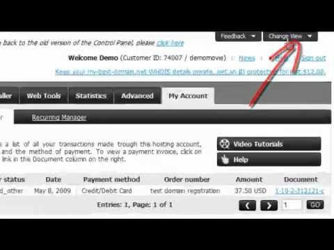 Youtube how to access web hosting control panel