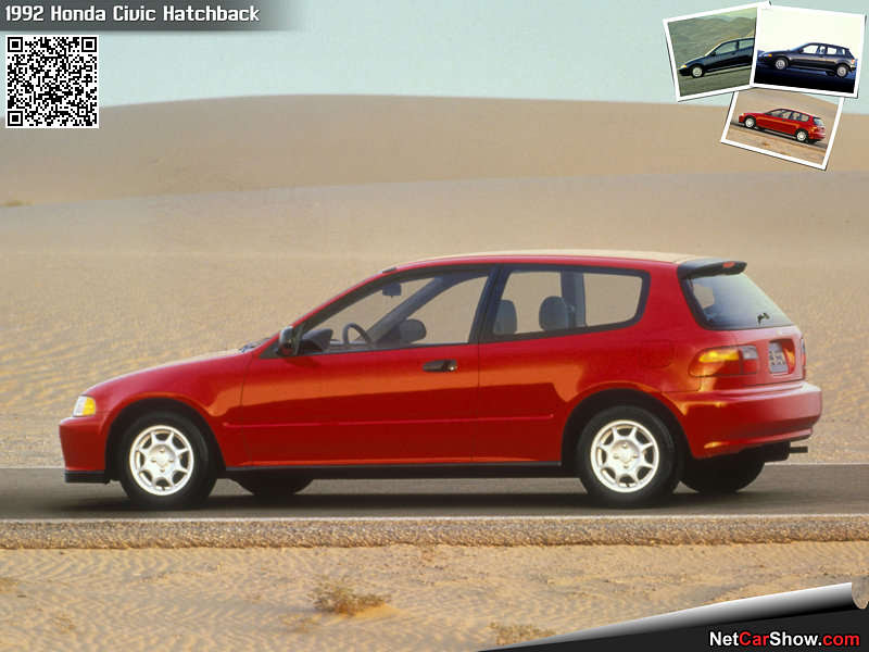 92 honda civic hatchback. Honda Civic Hatchback - Rear