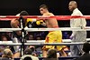 Clean left jab from Khan