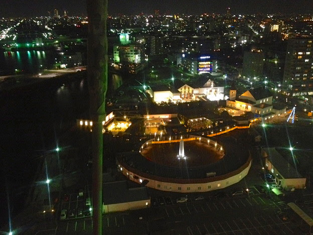 名古屋港シートレインランド 大観覧車から見た夜景 17 アルカンシエル名古屋 写真共有サイト フォト蔵