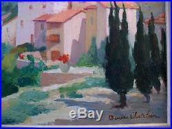 Belle Et Interessante Huile Sur Toile De Denise Chatelain Peinture Sur Toile