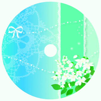 ６月のお花のｃｄ ｄｖｄラベルをアップしました 赤ずきんちゃんのかわいい素材