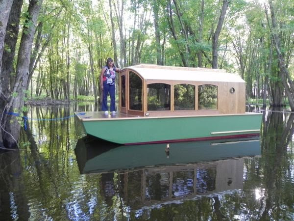 Man Designs Micro Houseboat You Can Build for Cheap