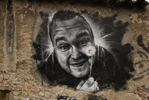 Kim Dotcom, painted portrait by Cart'1 DDC_7614