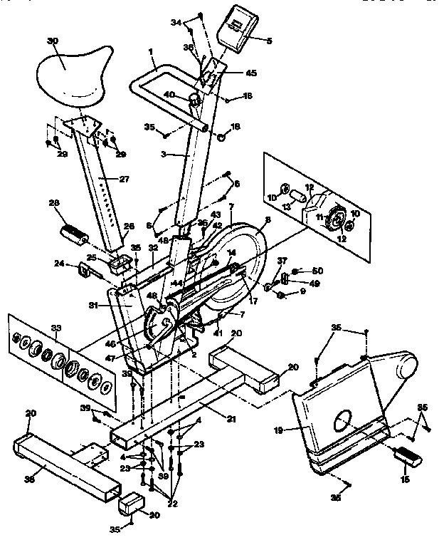 WESLO PURSUIT 650 EXERCISE BIKE Parts | Model wl650030 ...