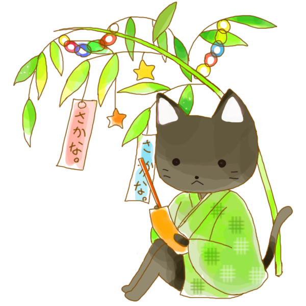 7月猫ちゃんのイラスト かわいいフリー素材が無料のイラストレイン