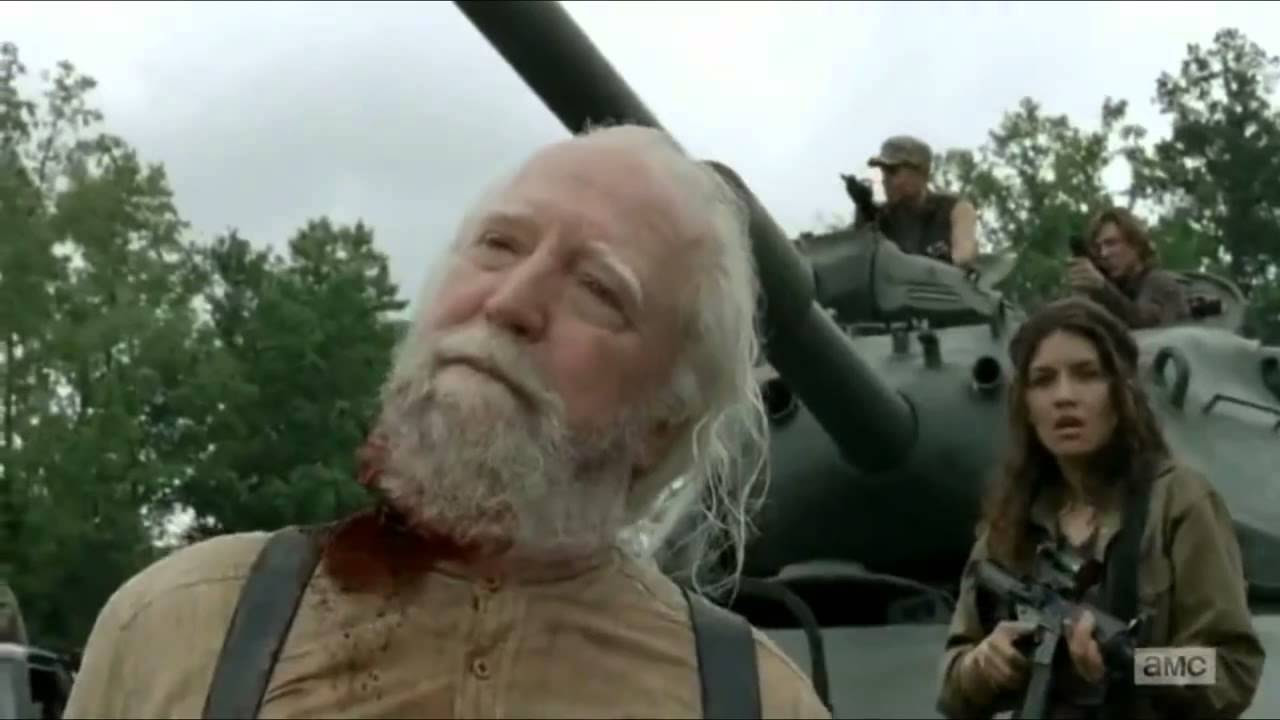 The Walking Dead Hershel Death Scene - YouTube