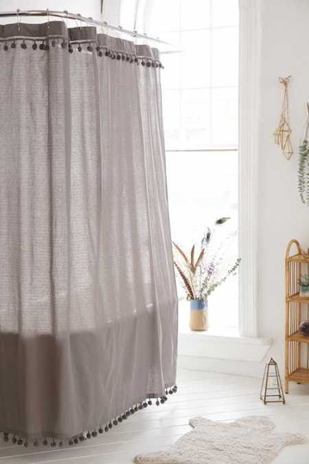 Magical Thinking Pompom Shower Curtain