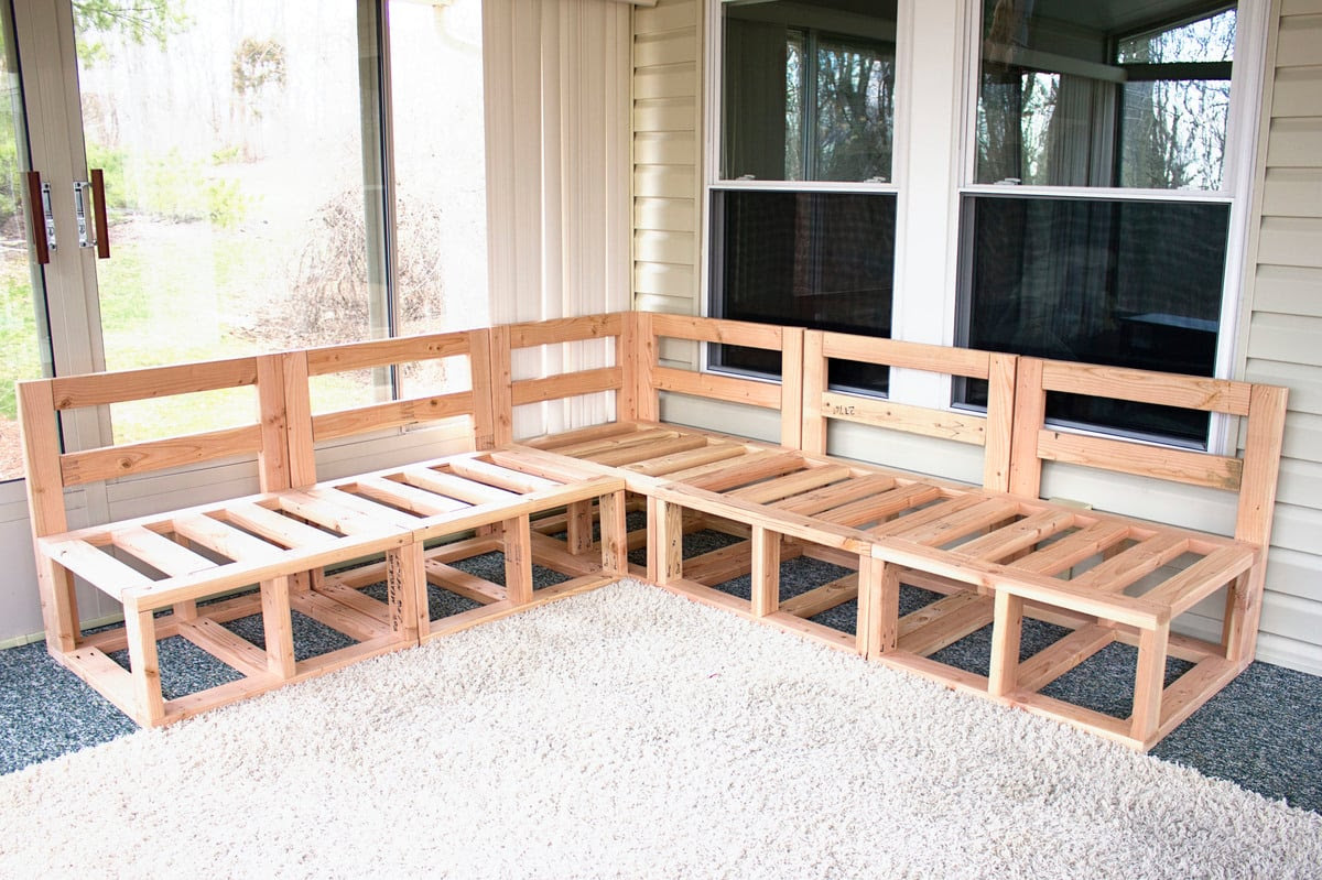 Woodworking Plan: outdoor wood sectional furniture plans