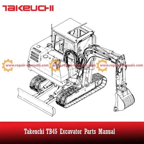 PDF Takeuchi Tb45 Tb 45 Compact Excavator Parts Manual