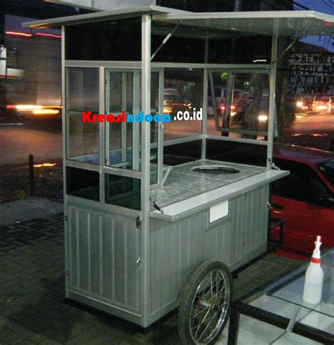 model gerobak aluminium  bermacam macam berdagang