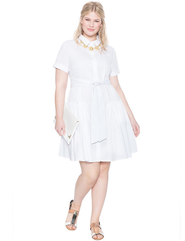This chic but relaxed belted shirtdress.