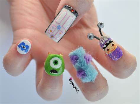 monsters   nail art  kayleighoc  deviantart