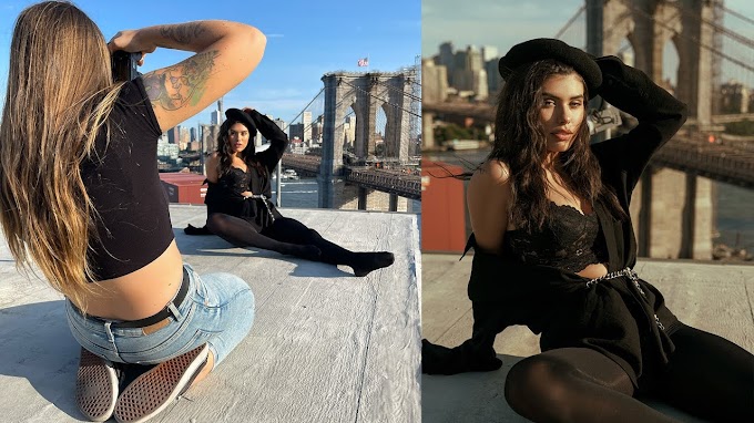 EPIC New York Rooftop Photoshoot Sony a7Riv + 24-70 BTS