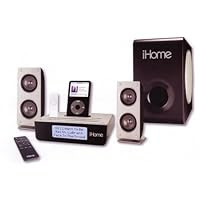 iHome iH52 Bookshelf System with AM/FM Radio and Dock for iPod