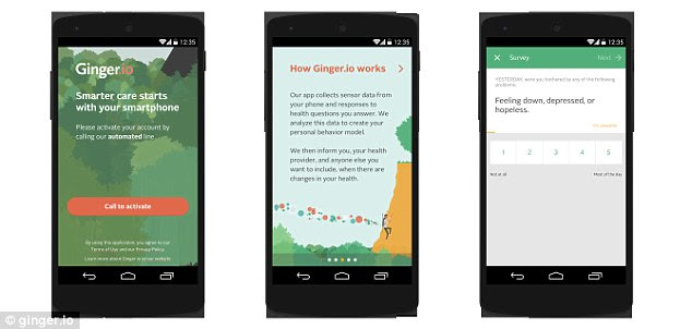 'We use your smartphone to map out your day, look at how you move around and how many other people you talk to,' the firm says.