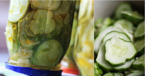Cucumbers with garlic