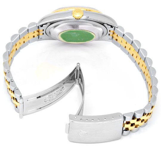 Originalfoto ROLEX HERREN-ARMBANDUHR STAHLGOLD AUTOMATIK TOPUHR NEUZ