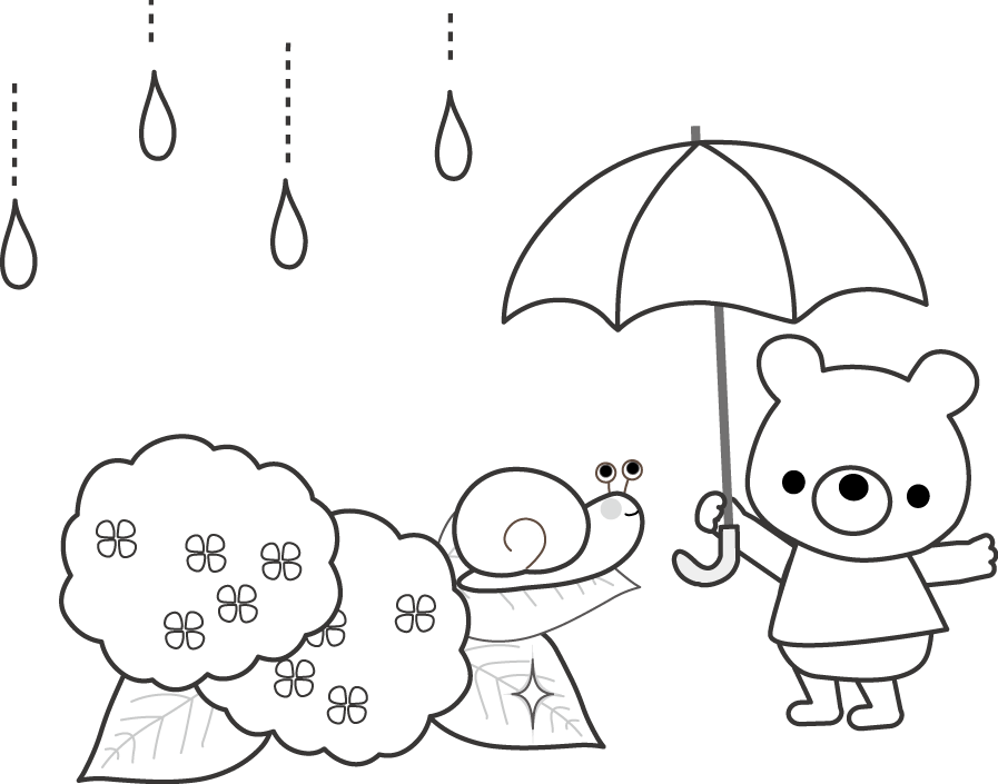 梅雨の無料イラスト